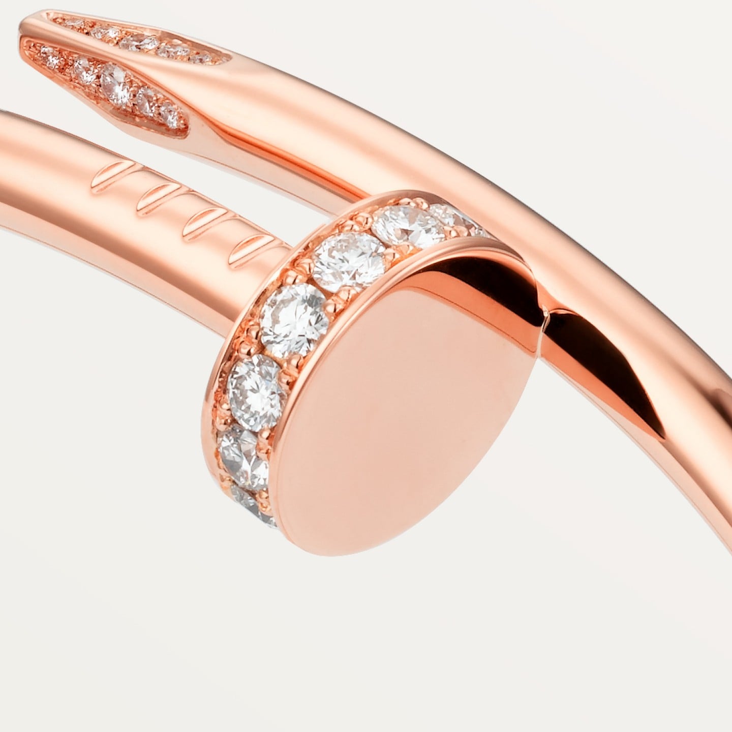 Bracelet Juste un Clou, modèle classique, diamants