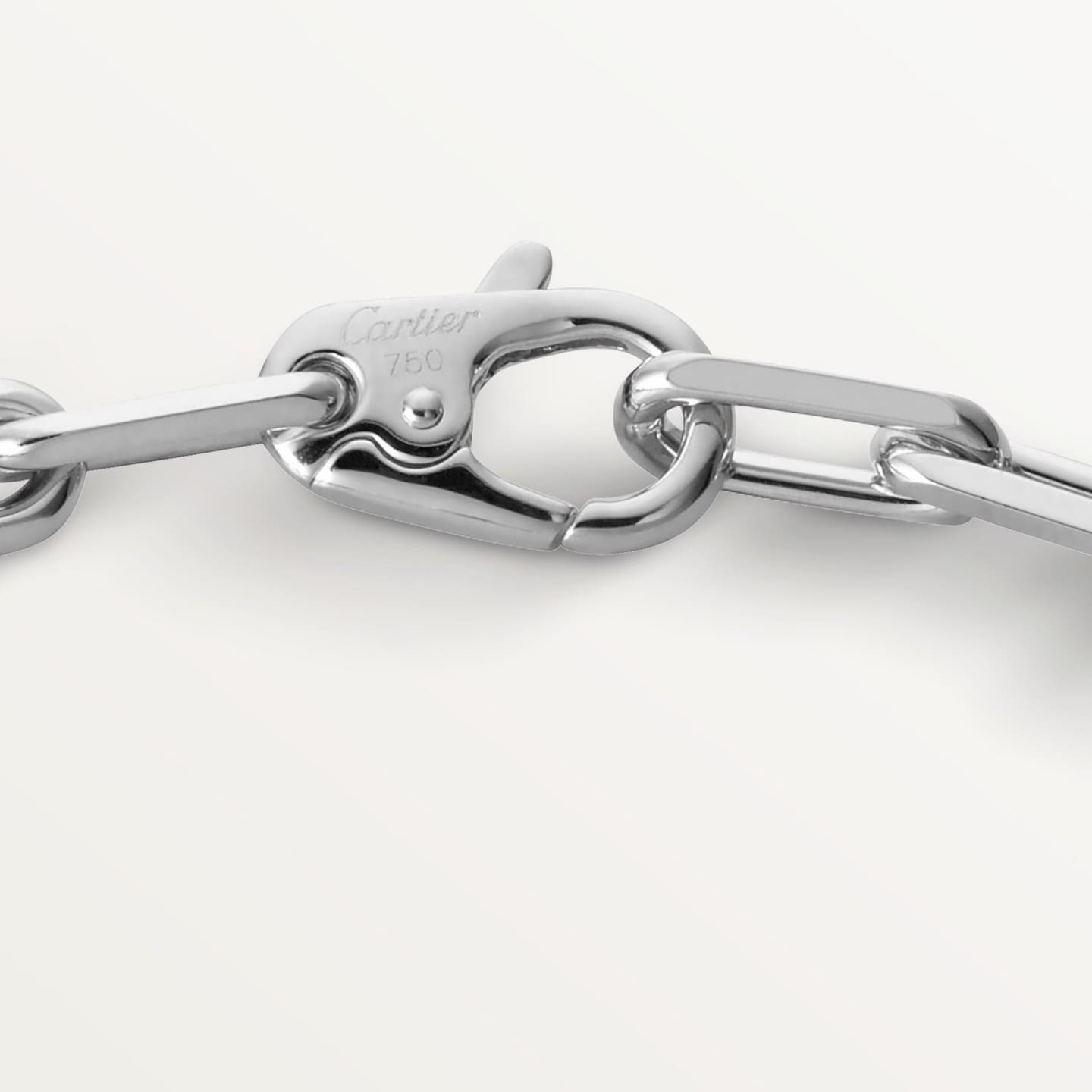 Bracelet Santos de Cartier, chaîne, moyen modèle