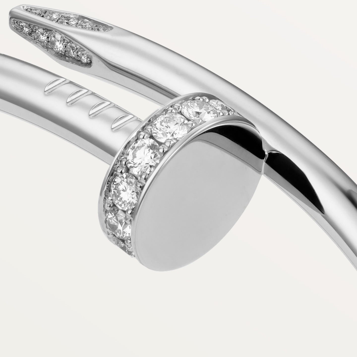 Bracelet Juste un Clou, modèle classique, diamants
