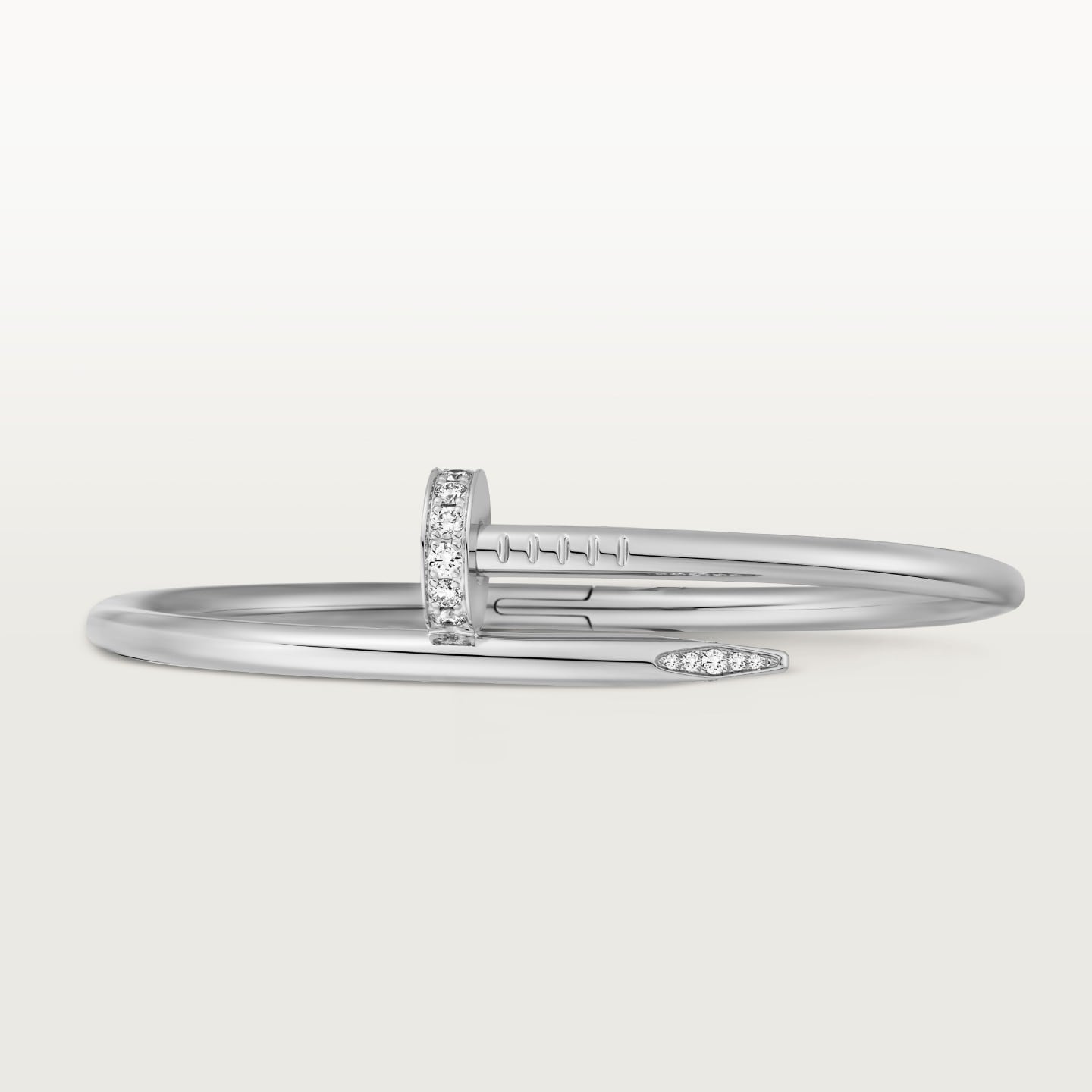 Bracelet Juste un Clou, modèle classique, diamants