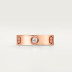 Bague LOVE, modèle classique, 3 diamants