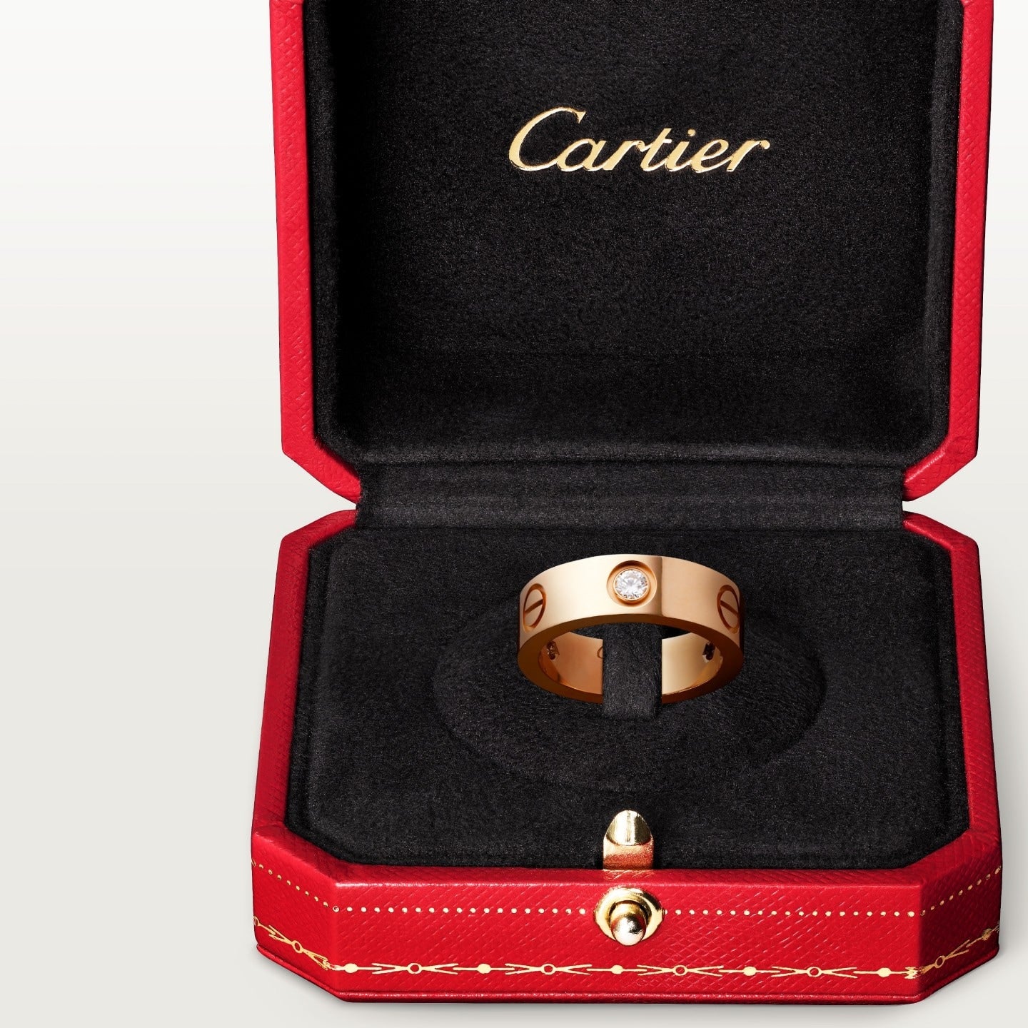 Bague LOVE, modèle classique, 3 diamants