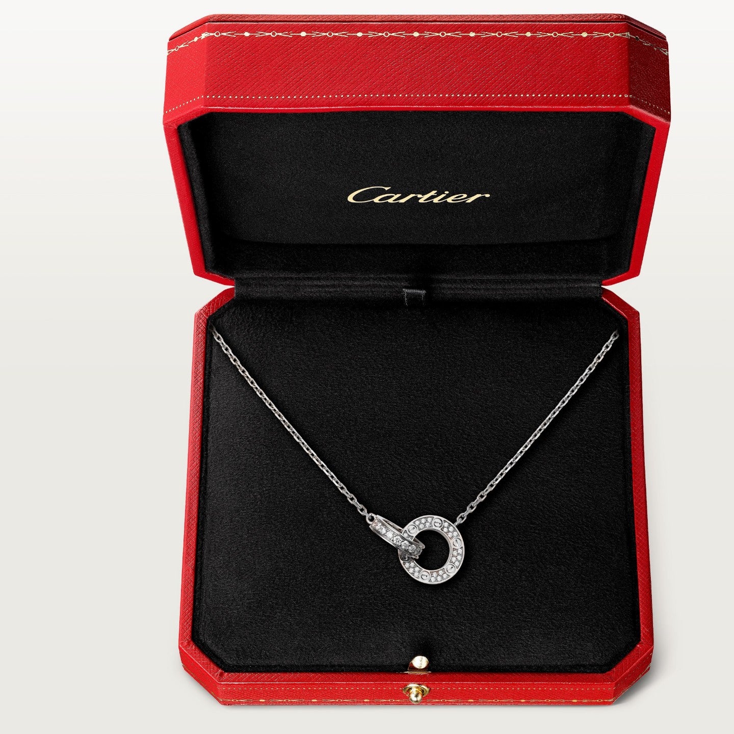 Pendentif LOVE, pavé