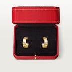 Créoles LOVE, modèle classique, 2 diamants