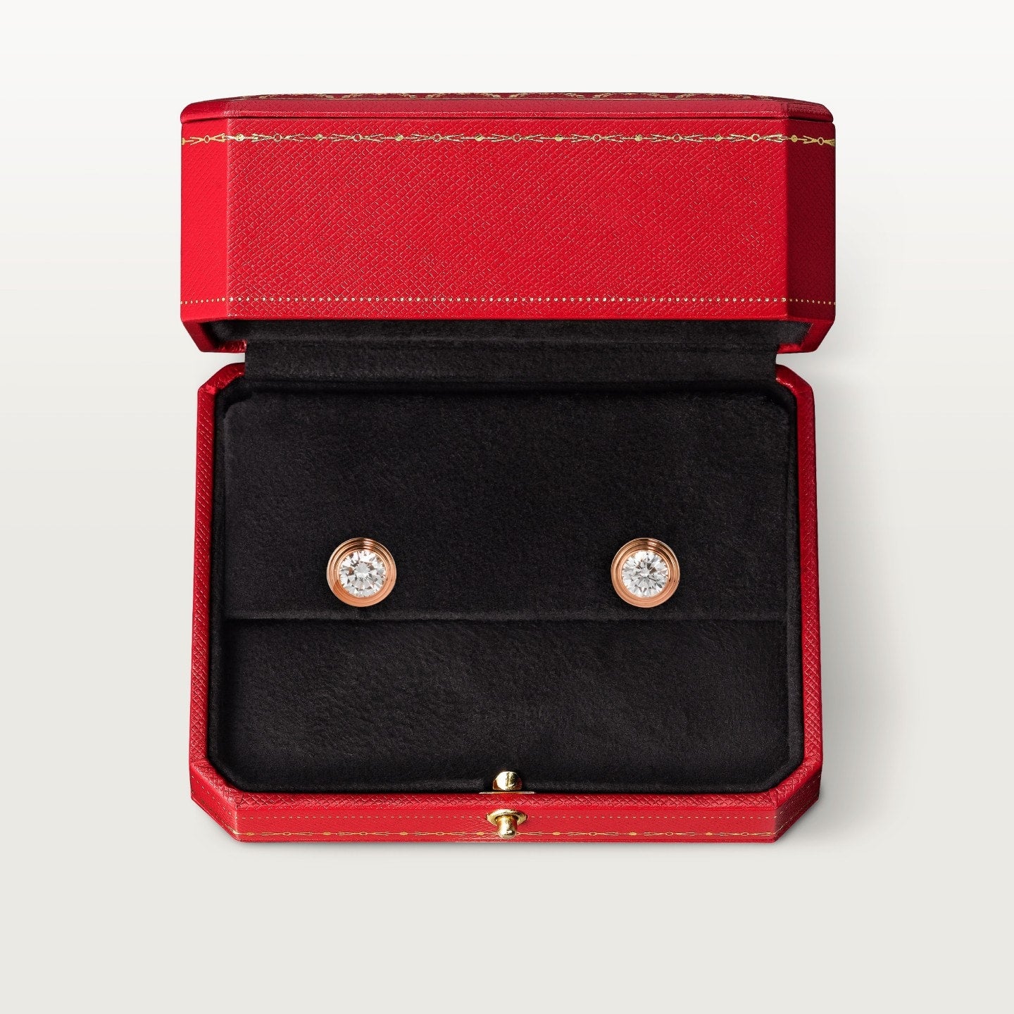 Puces d'oreilles Cartier d'Amour, 2 diamants taille brillant, moyen modèle