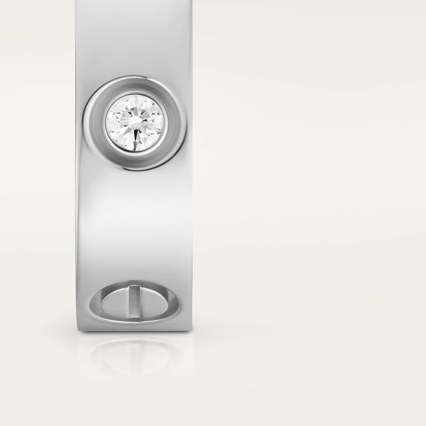 Bague LOVE, modèle classique, 3 diamants