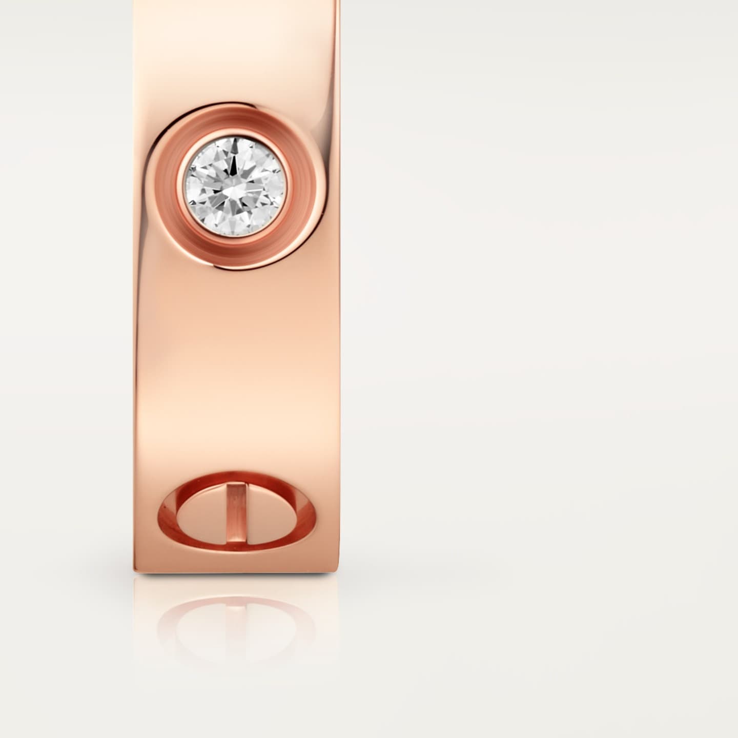 Bague LOVE, modèle classique, 3 diamants