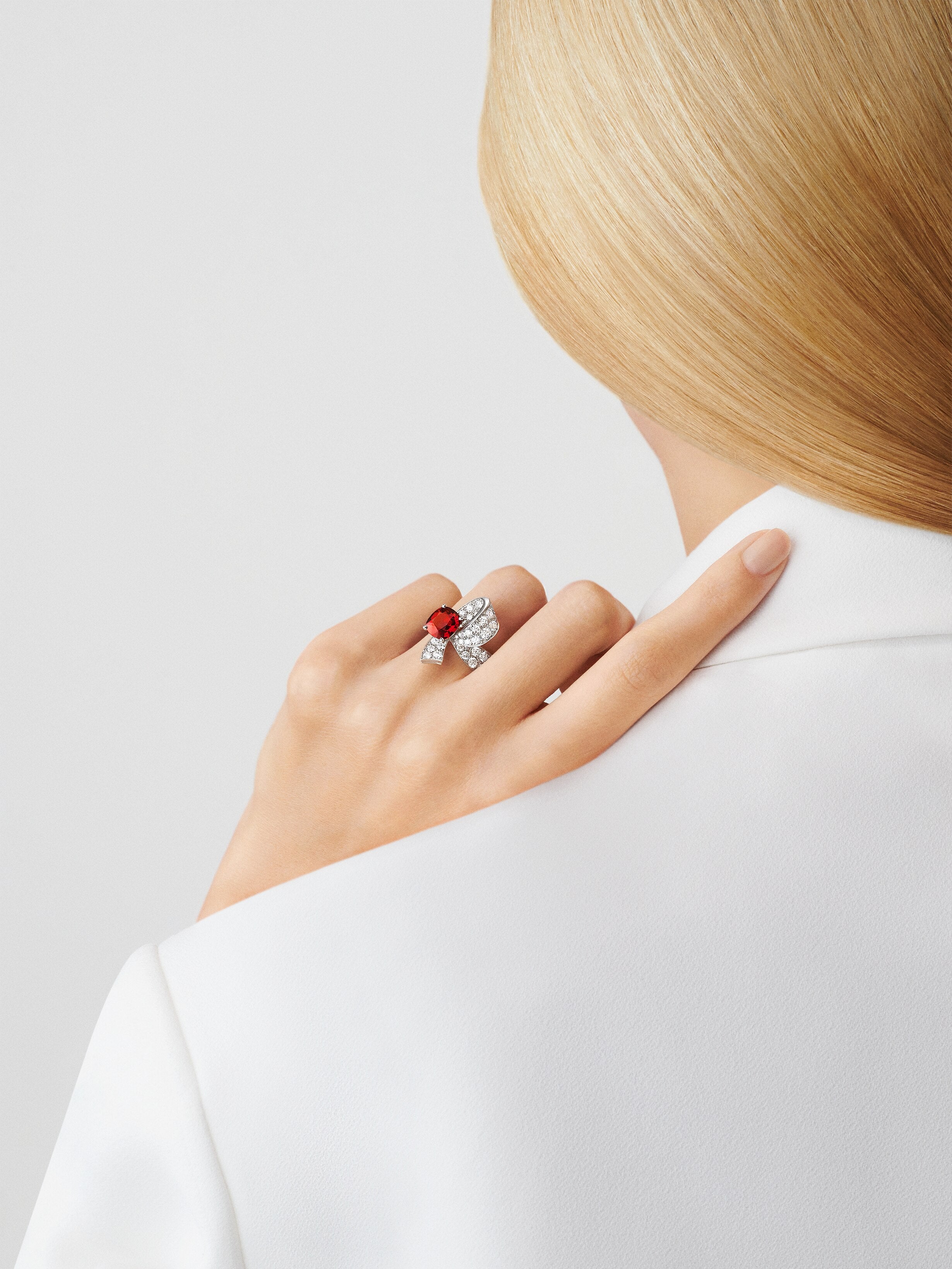 Solitaire Boucle Rubis 3,02 cts