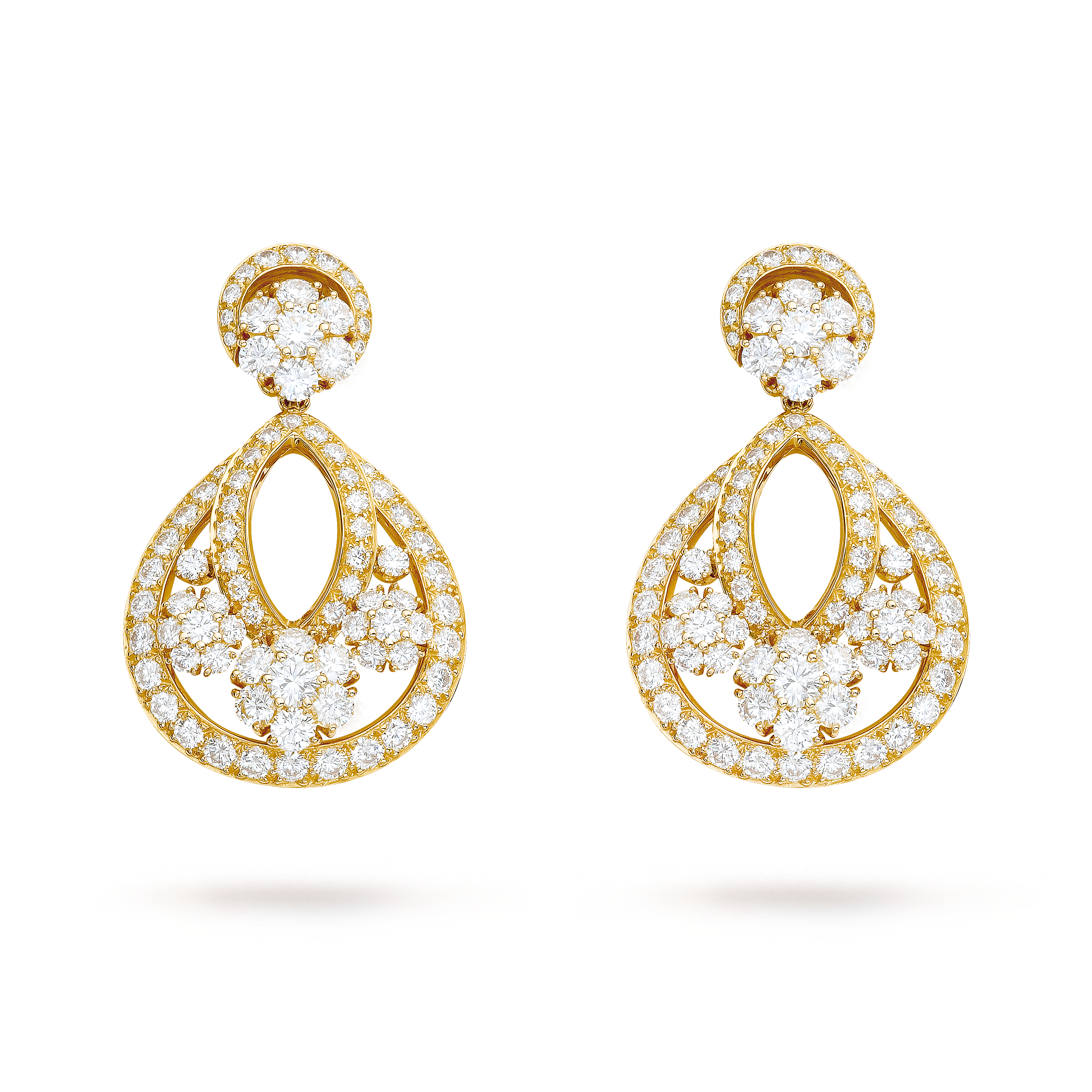 Boucles d'oreilles Snowflake, grand modèle