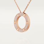 Pendentif LOVE rond, pavé