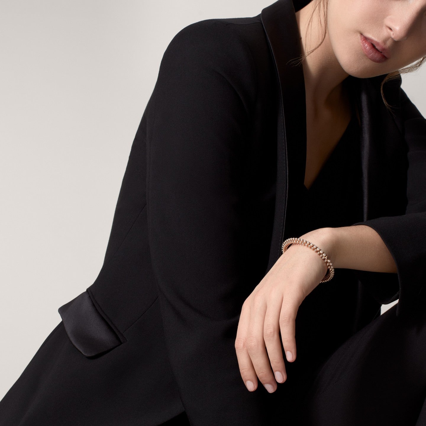 Bracelet Clash de Cartier, moyen modèle, diamants