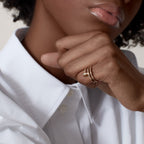 Bague Juste un Clou, double, diamants