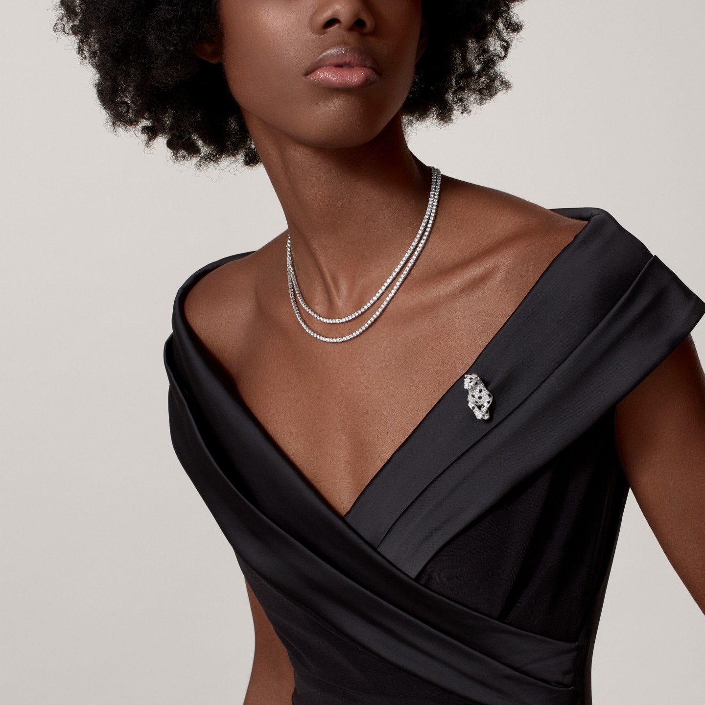 Collier Panthère de Cartier, multiporté, pavé