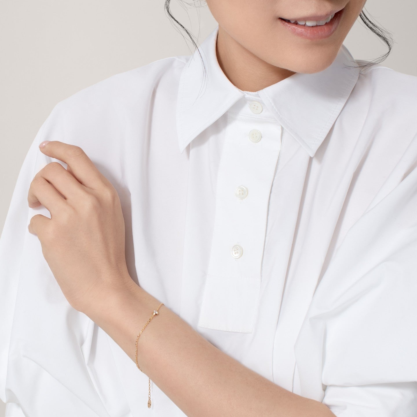 Bracelet Cartier d'Amour, diamant taille brillant, moyen modèle