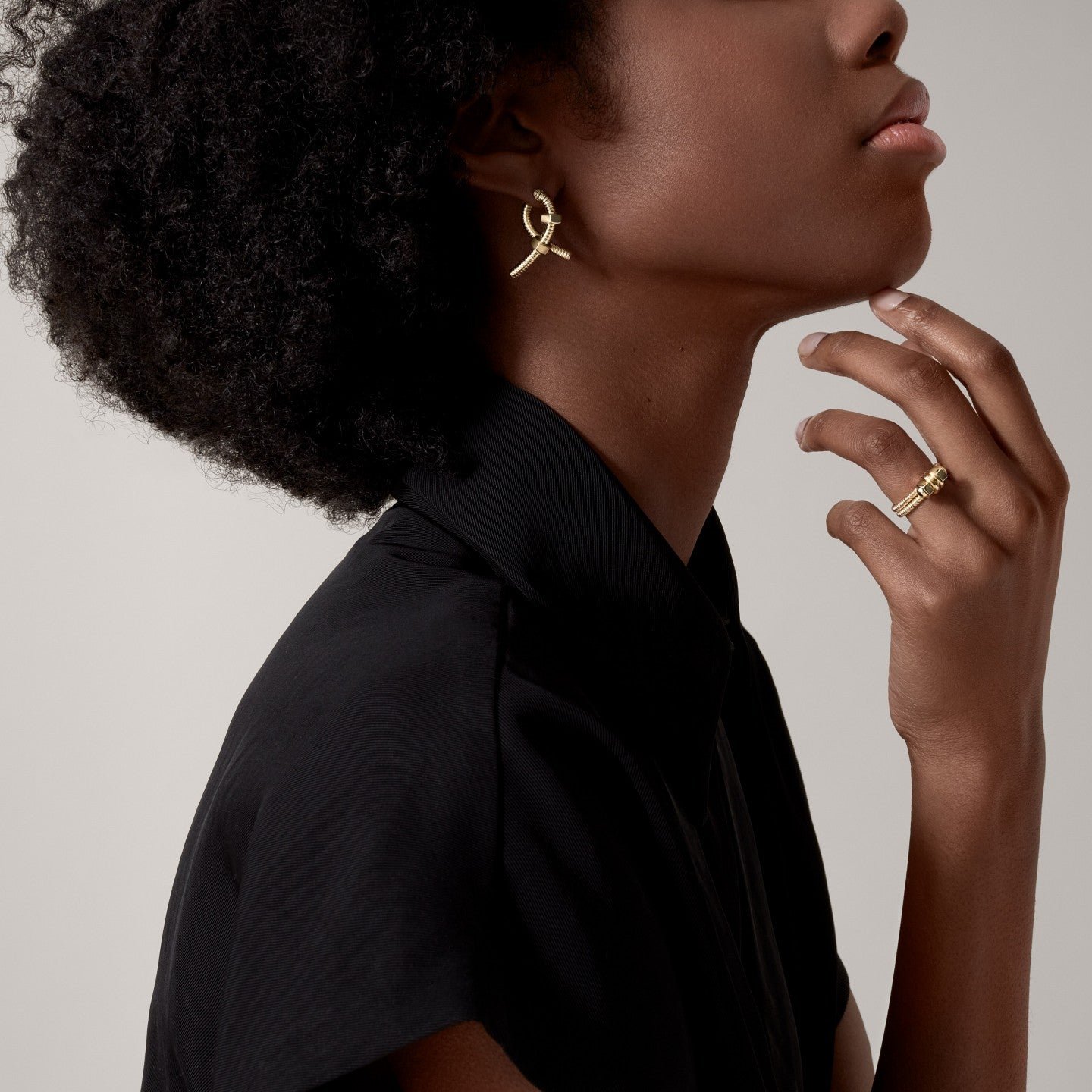 Mono boucle d'oreille droite Ecrou de Cartier