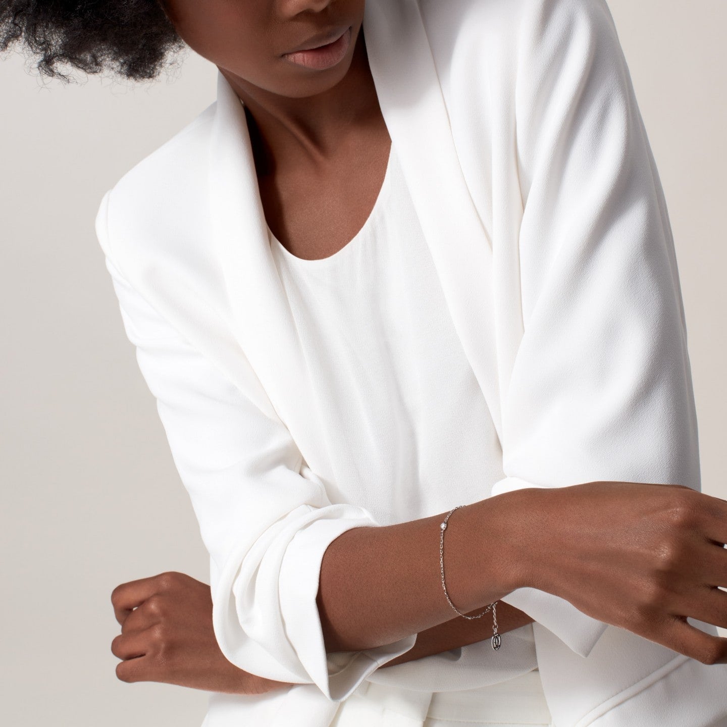 Bracelet Cartier d'Amour, diamant taille brillant, moyen modèle