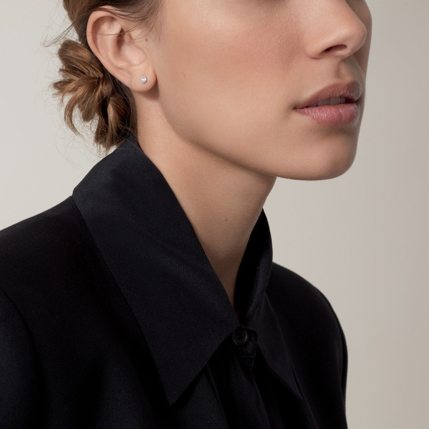 Puces d'oreilles Cartier d'Amour, 2 diamants taille brillant, petit modèle