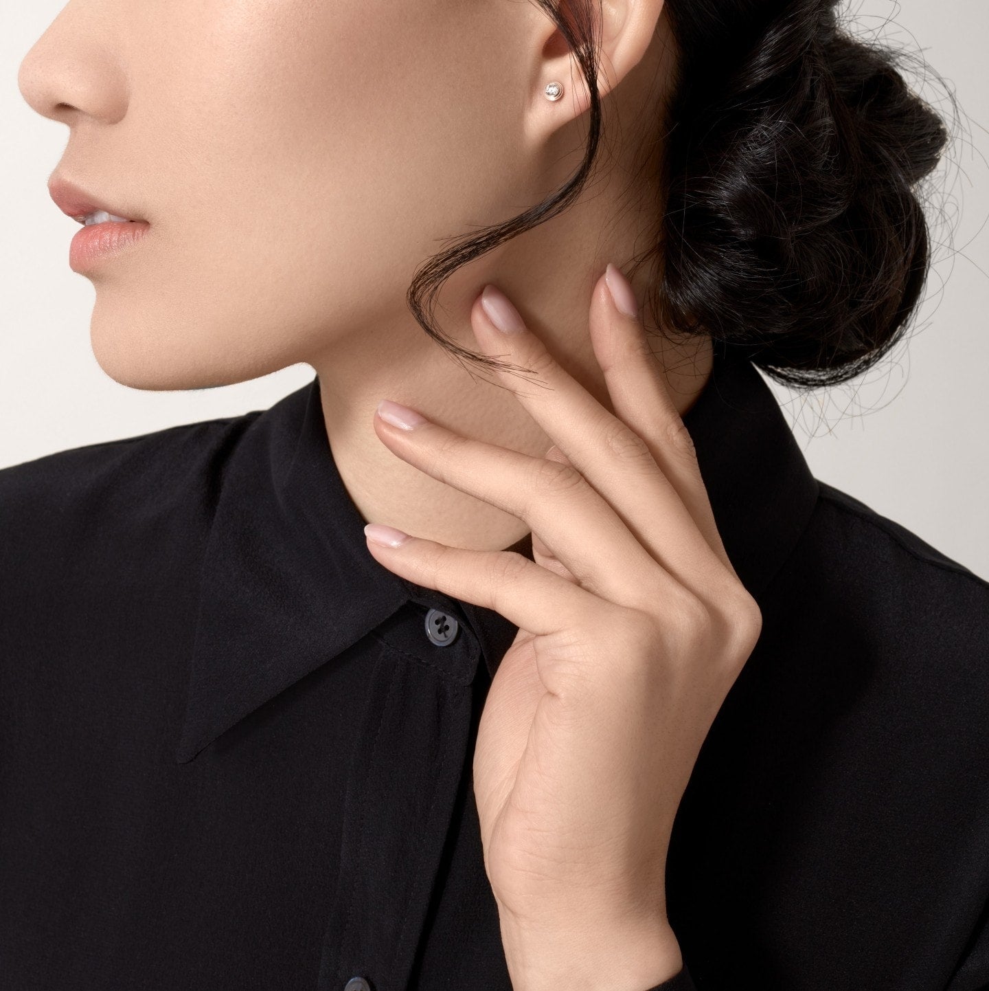 Puces d'oreilles Cartier d'Amour, 2 diamants taille brillant, moyen modèle