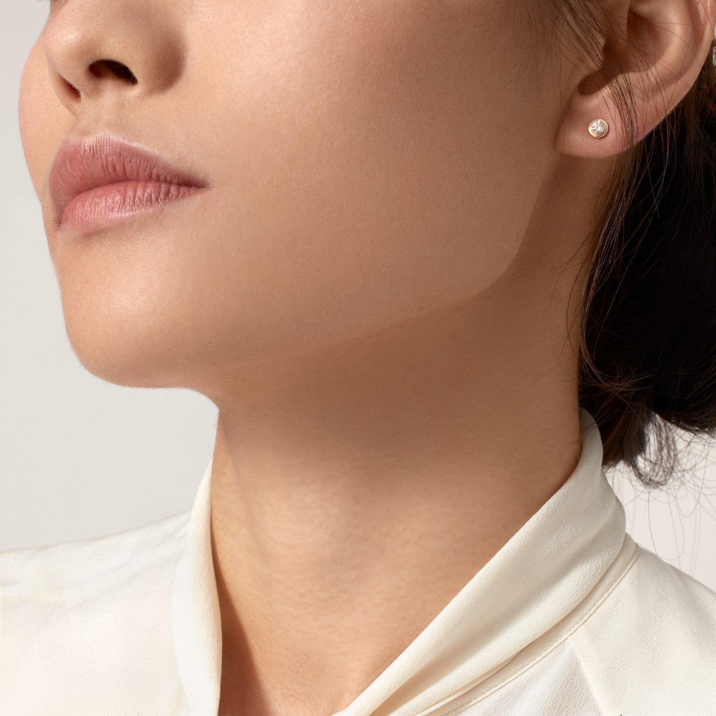 Puces d'oreilles Cartier d'Amour, 2 diamants taille brillant, moyen modèle