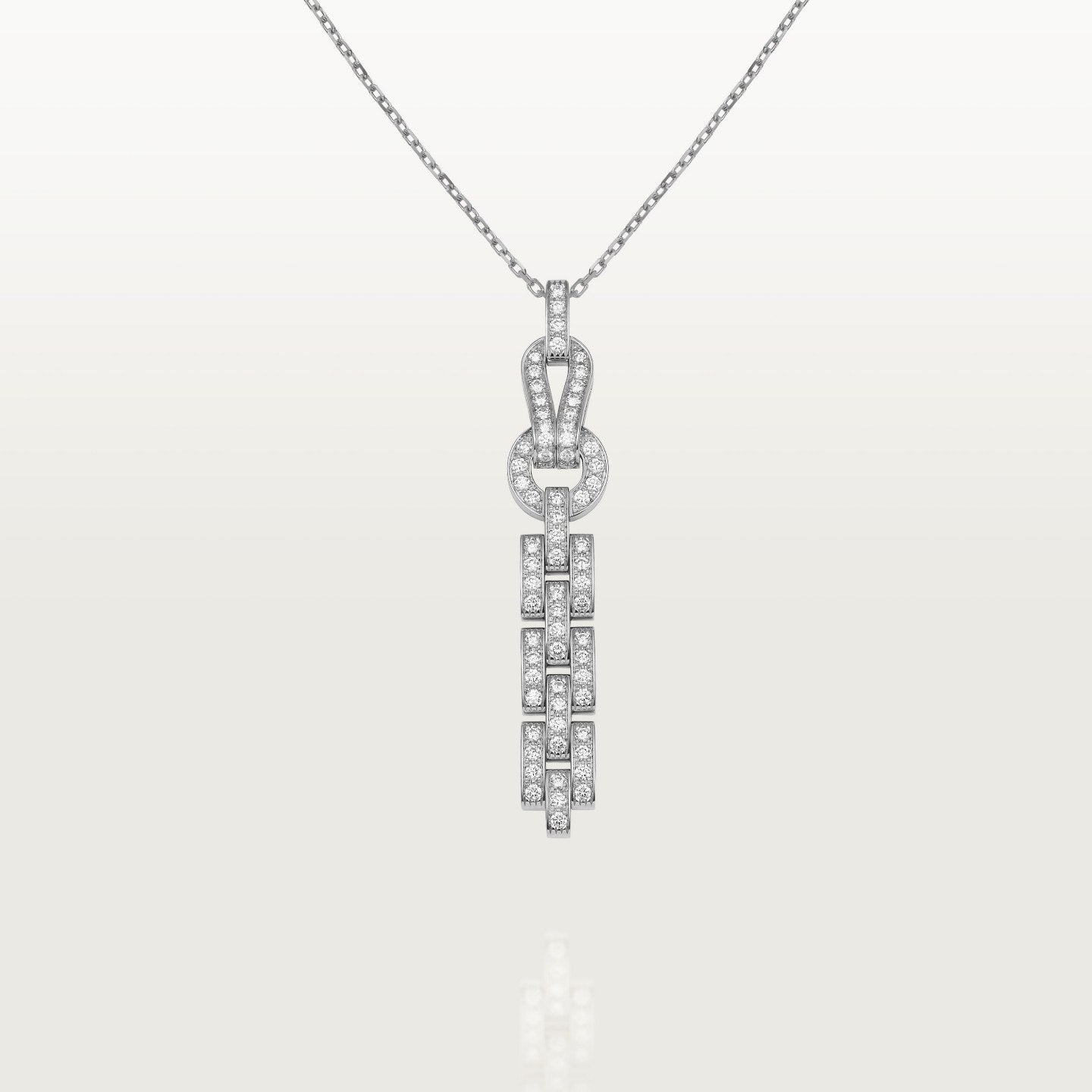 Pendentif Agrafe, pavé