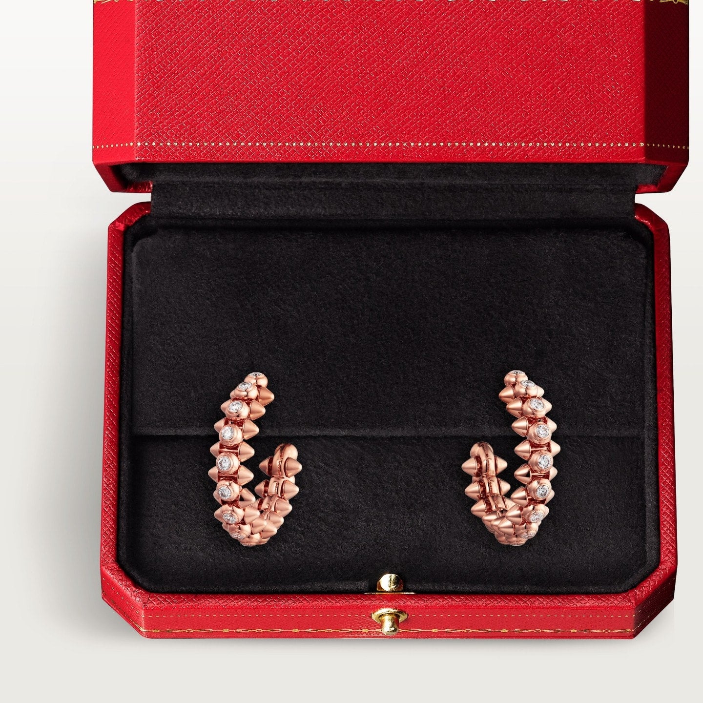 Créoles Clash de Cartier, moyen modèle, diamants