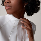 Créoles Juste un Clou, grand modèle, diamants