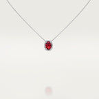 Pendentif Cartier Destinée, rubis taille ovale, pavé