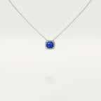 Pendentif Cartier Destinée, saphir taille coussin, pavé