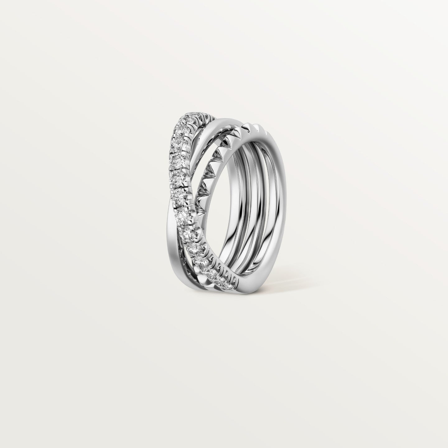 Bague Etincelle de Cartier, semi-pavée