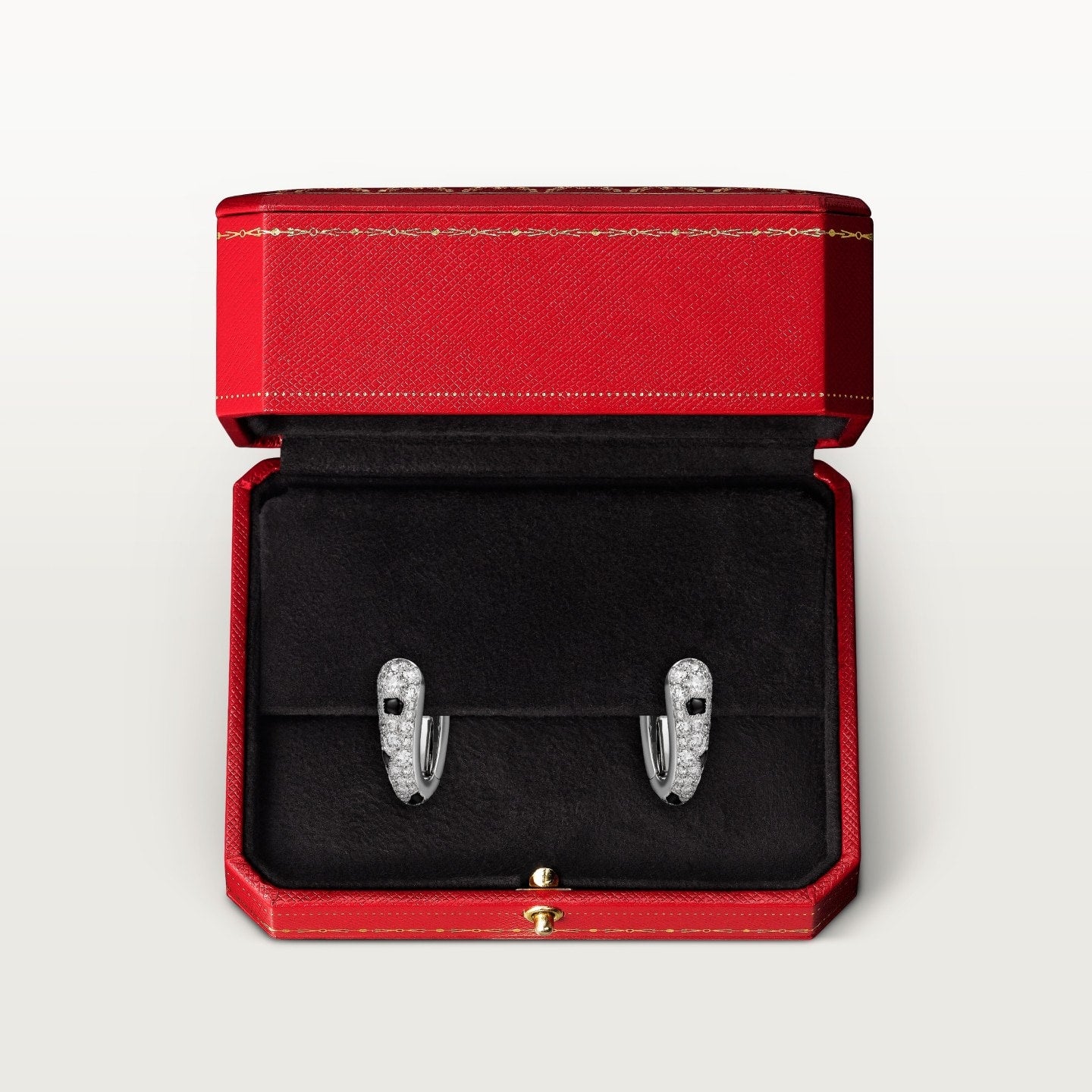 Boucles d'oreilles Panthère de Cartier, pavées