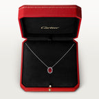 Pendentif Cartier Destinée, rubis taille ovale, pavé