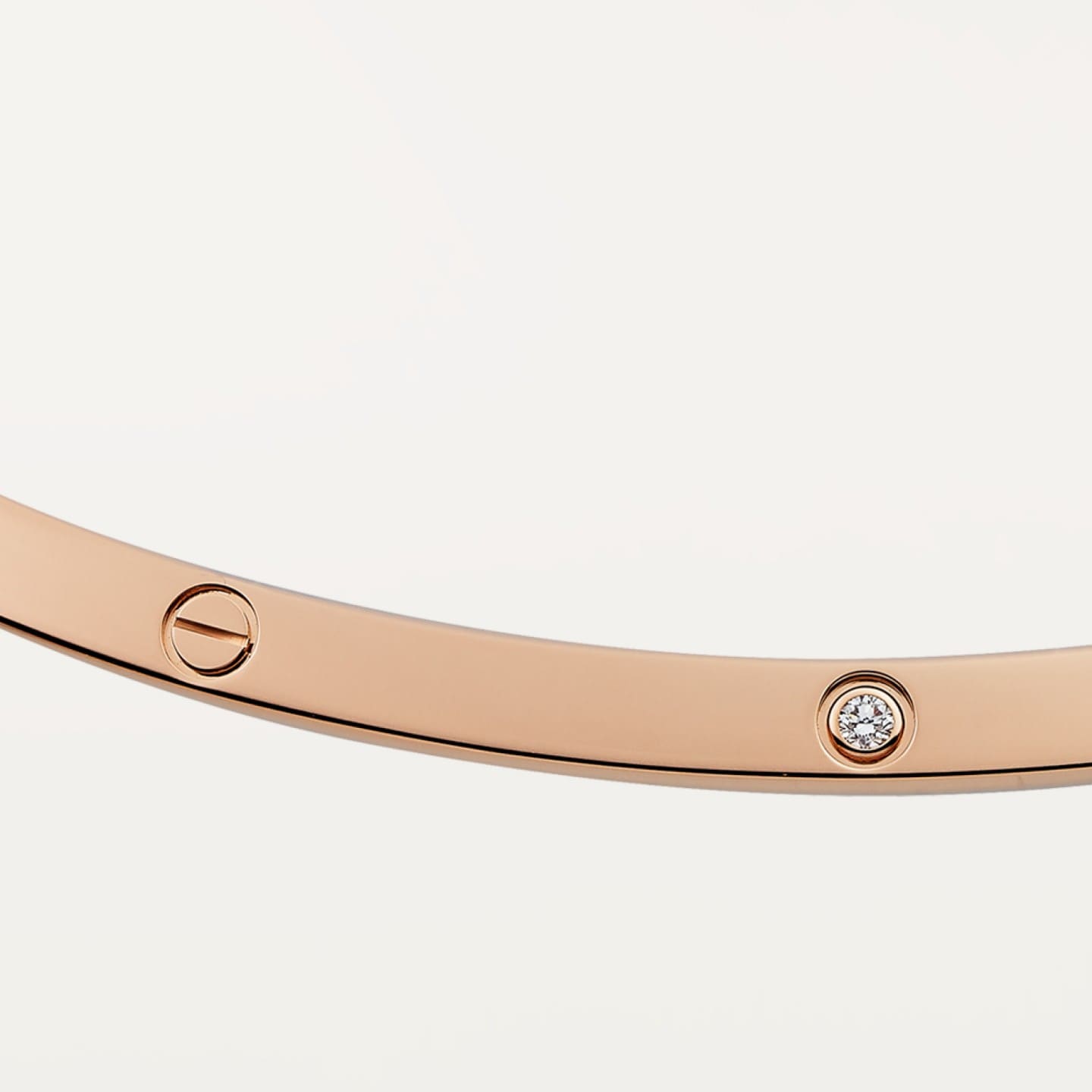 Collier torque LOVE, 10 diamants