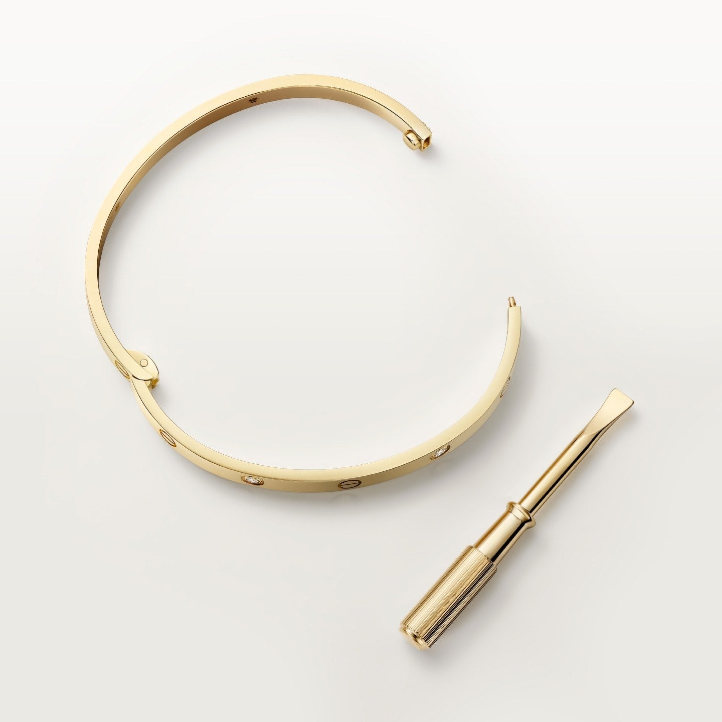 Bracelet LOVE, moyen modèle, 4 diamants