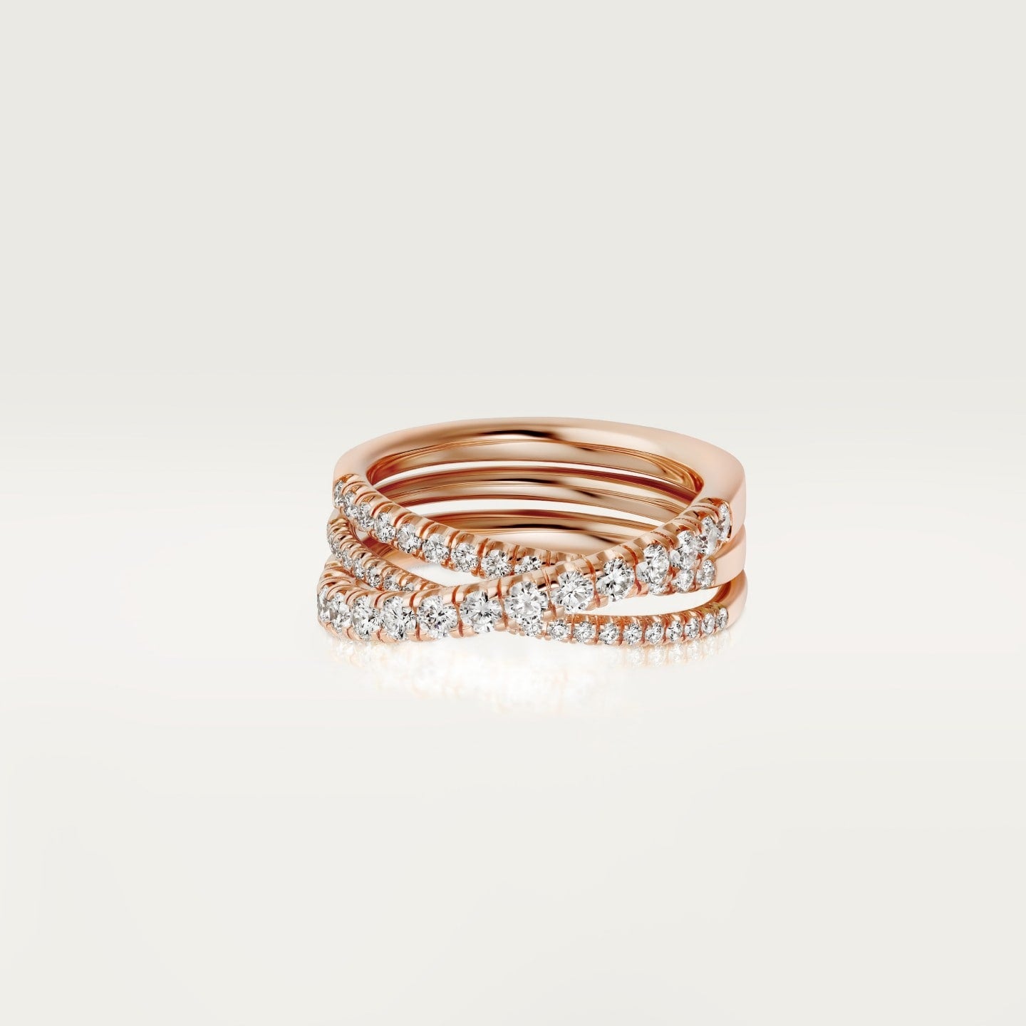 Bague Etincelle de Cartier, semi-pavée