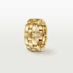 Bague Maillon Panthère, trois rangs