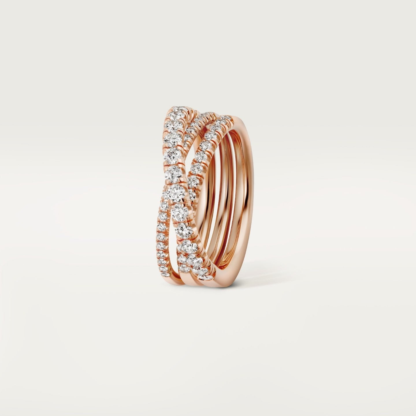 Bague Etincelle de Cartier, semi-pavée
