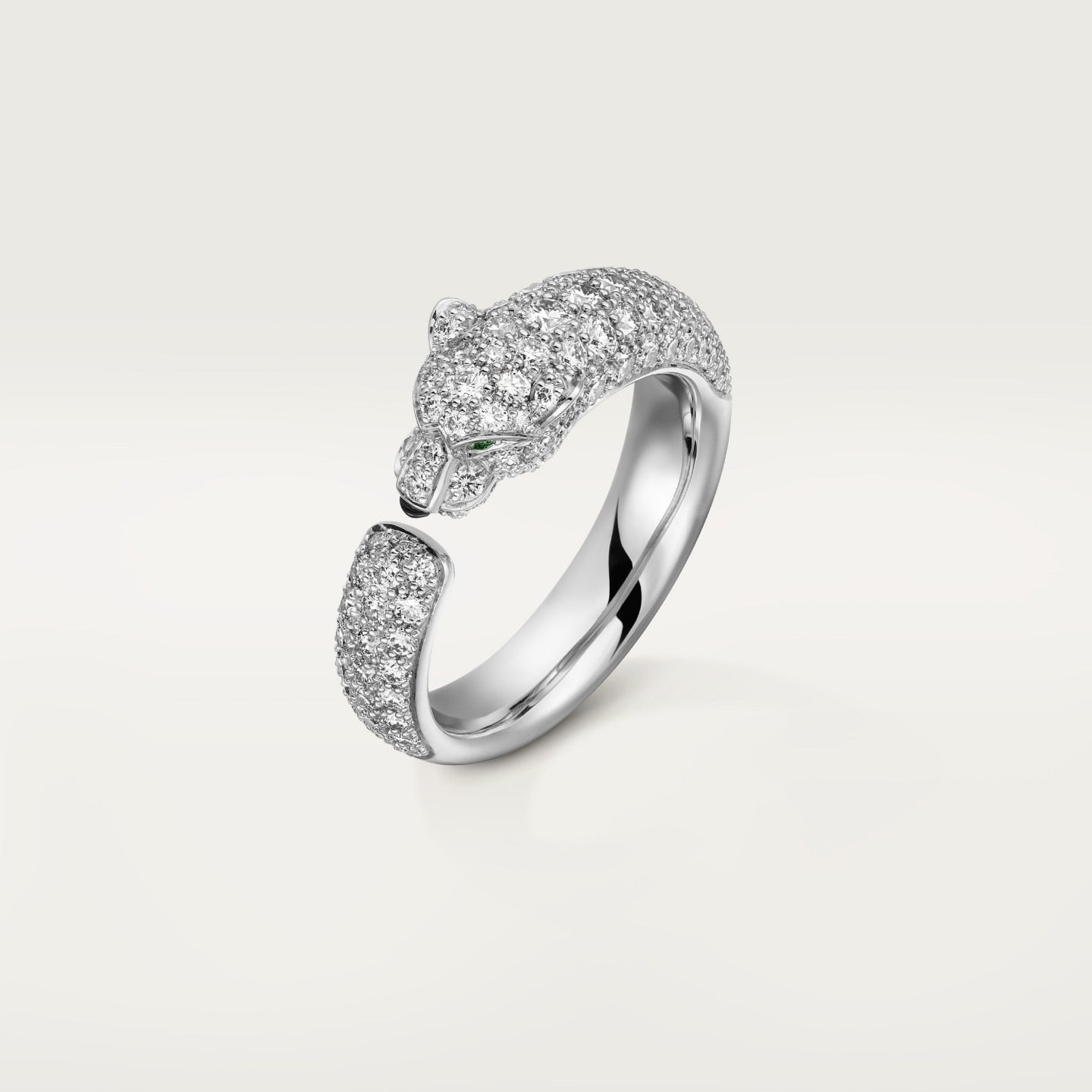 Bague Panthère de Cartier, petit modèle, pavée