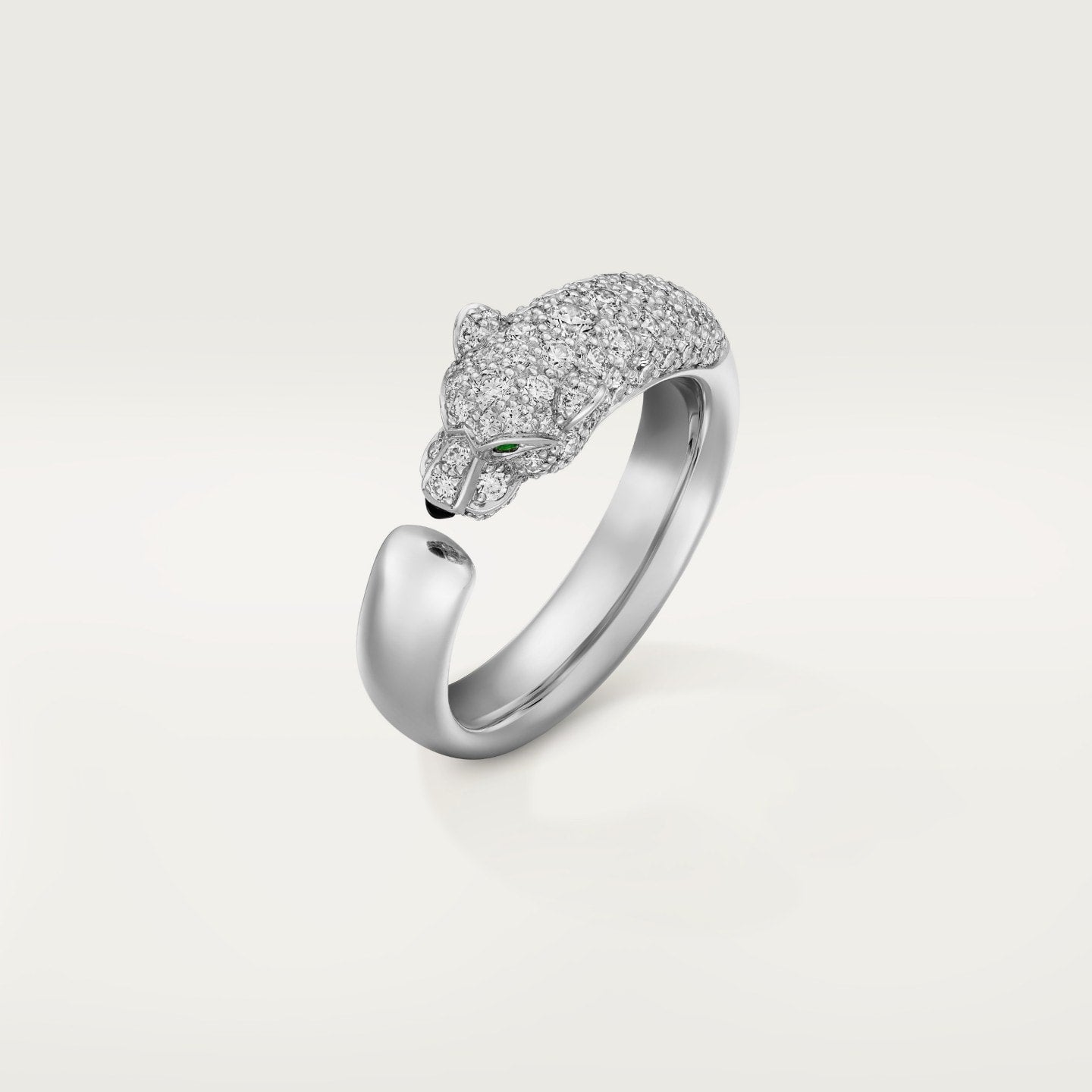 Bague Panthère de Cartier, petit modèle, semi-pavée