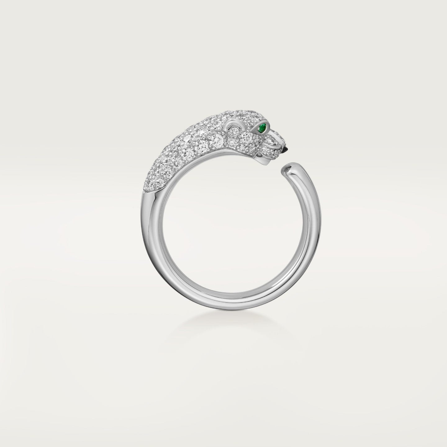 Bague Panthère de Cartier, petit modèle, semi-pavée