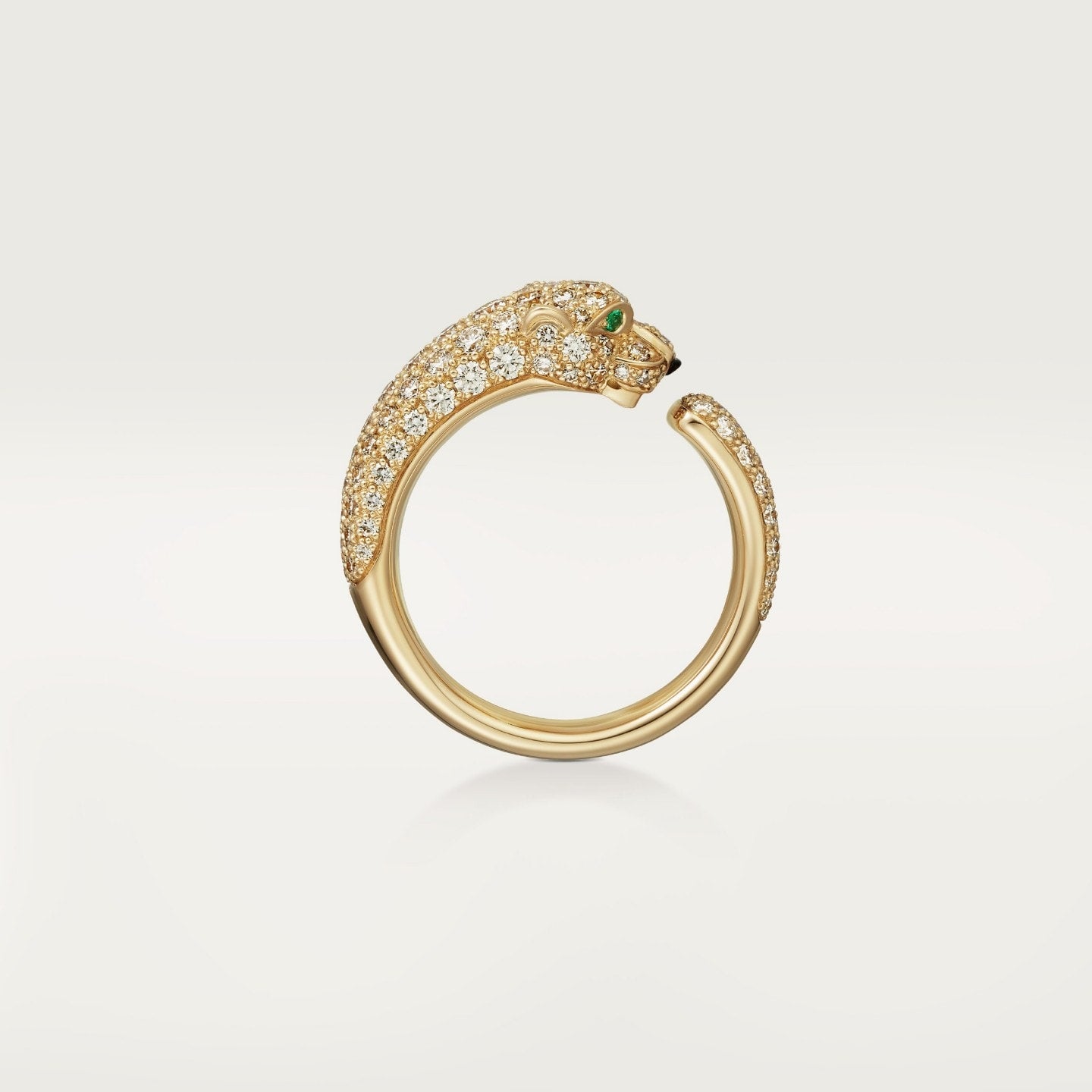 Bague Panthère de Cartier, petit modèle, pavée