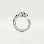 Bague Panthère de Cartier, moyen modèle, semi-pavée