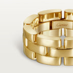 Bague Maillon Panthère, trois rangs