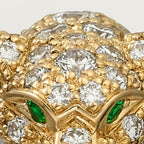 Bague Panthère de Cartier, petit modèle, semi-pavée