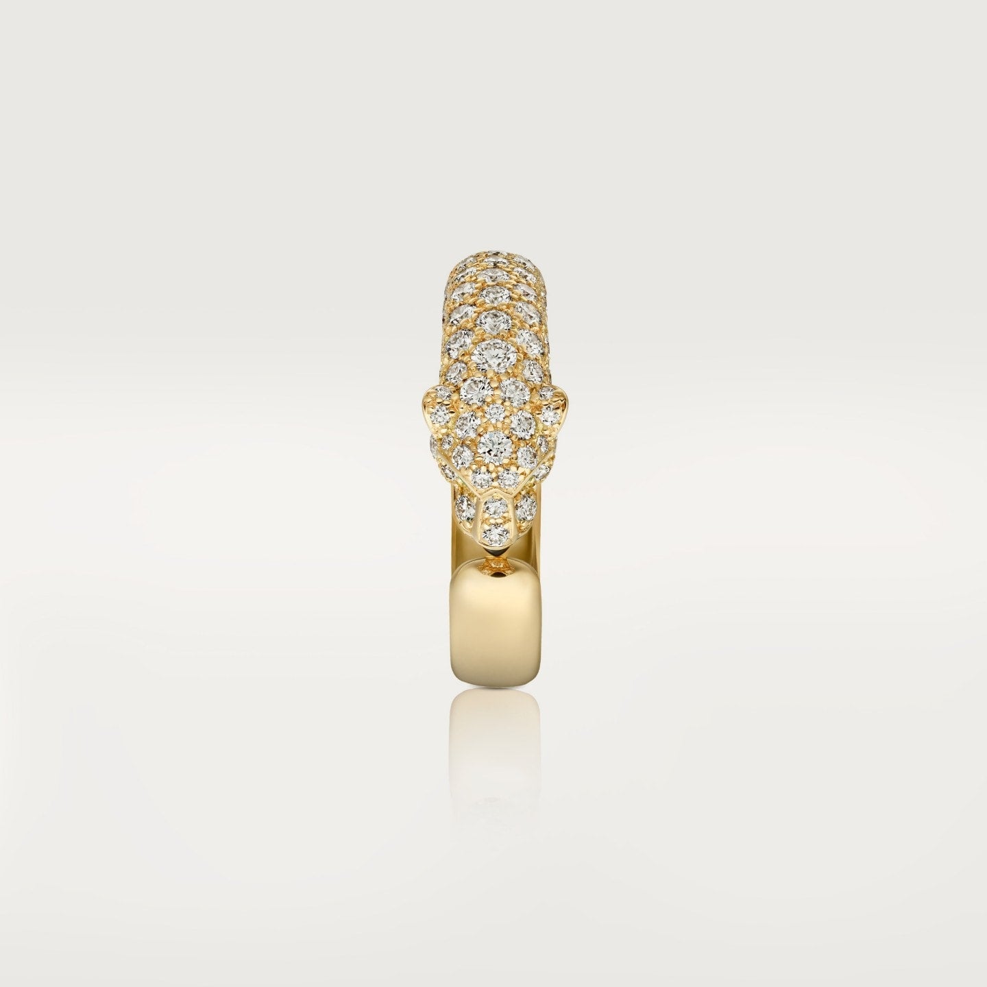 Bague Panthère de Cartier, petit modèle, semi-pavée
