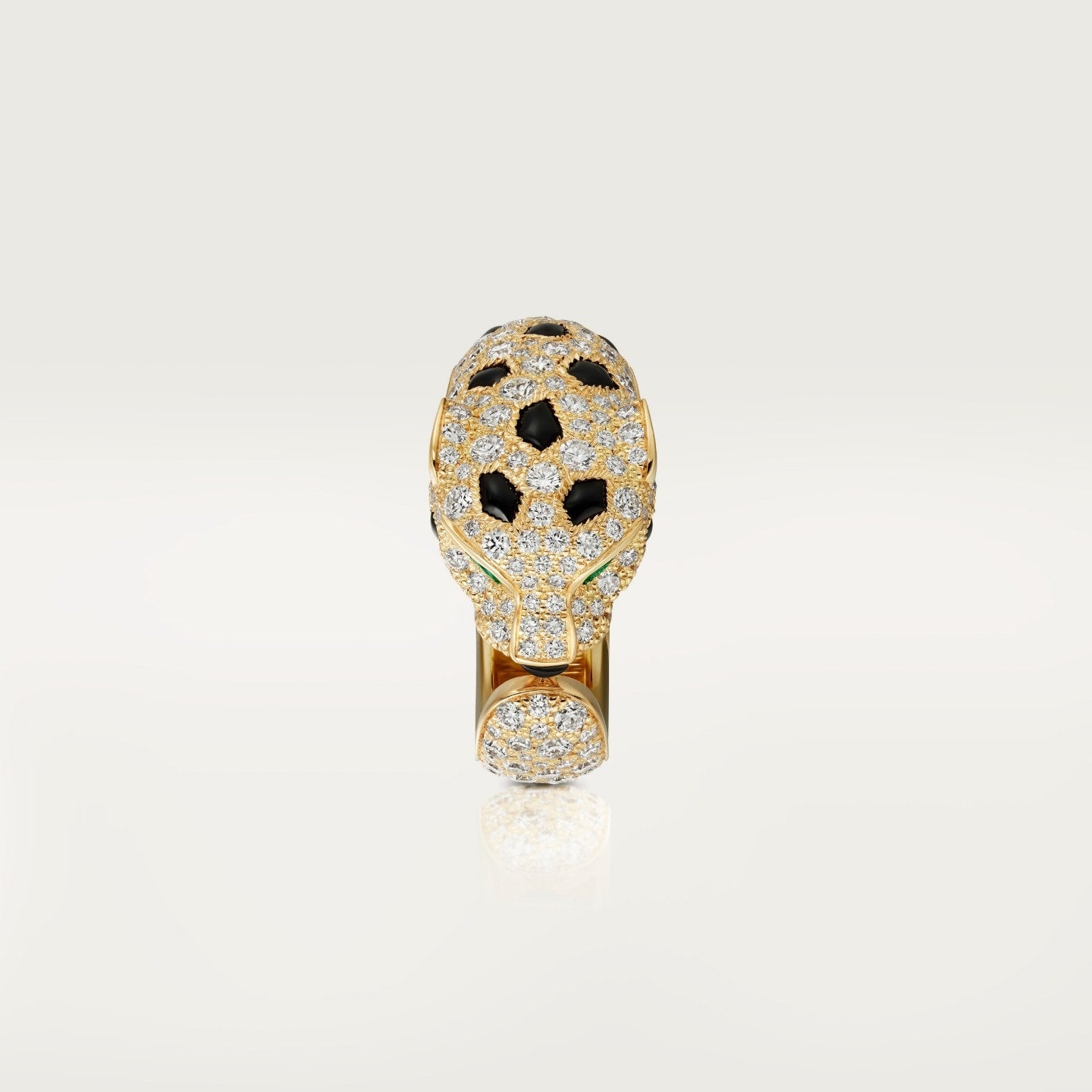 Bague Panthère de Cartier, moyen modèle, semi-pavée
