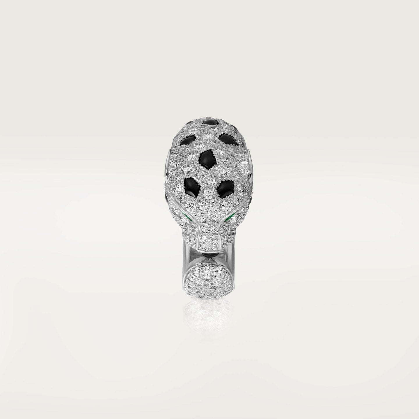 Bague Panthère de Cartier, moyen modèle, semi-pavée