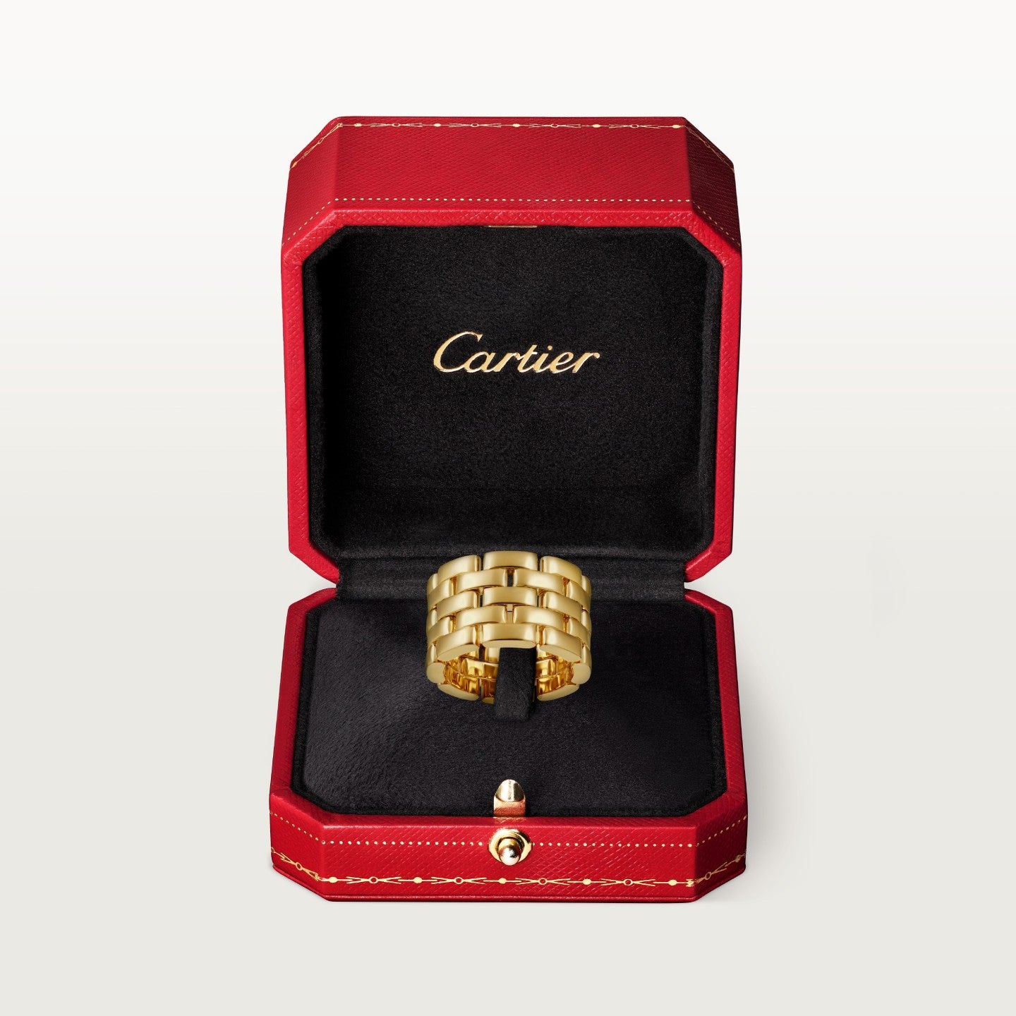 Bague Maillon Panthère, cinq rangs