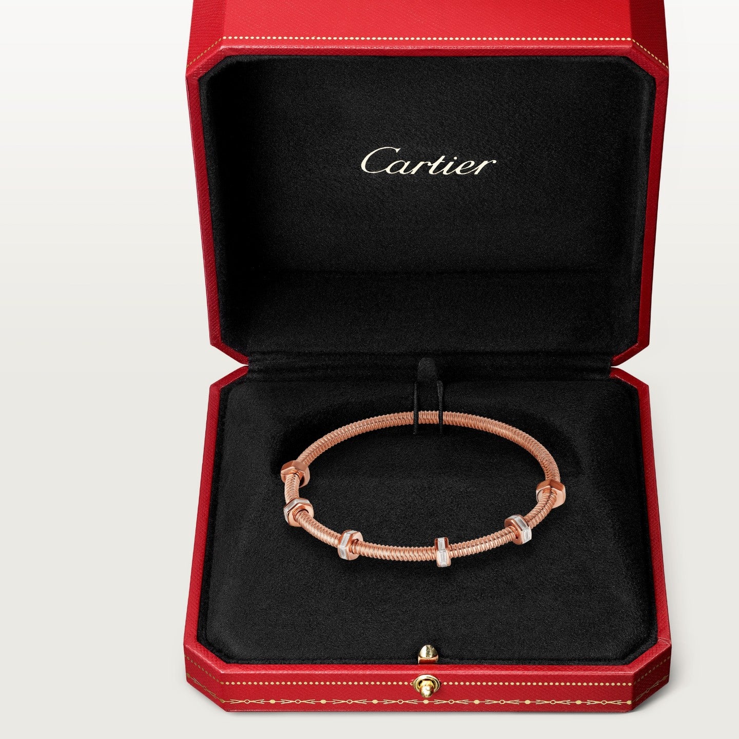 Bracelet Ecrou de Cartier, diamants