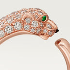 Bague Panthère de Cartier, petit modèle, semi-pavée