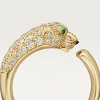 Bague Panthère de Cartier, petit modèle, semi-pavée